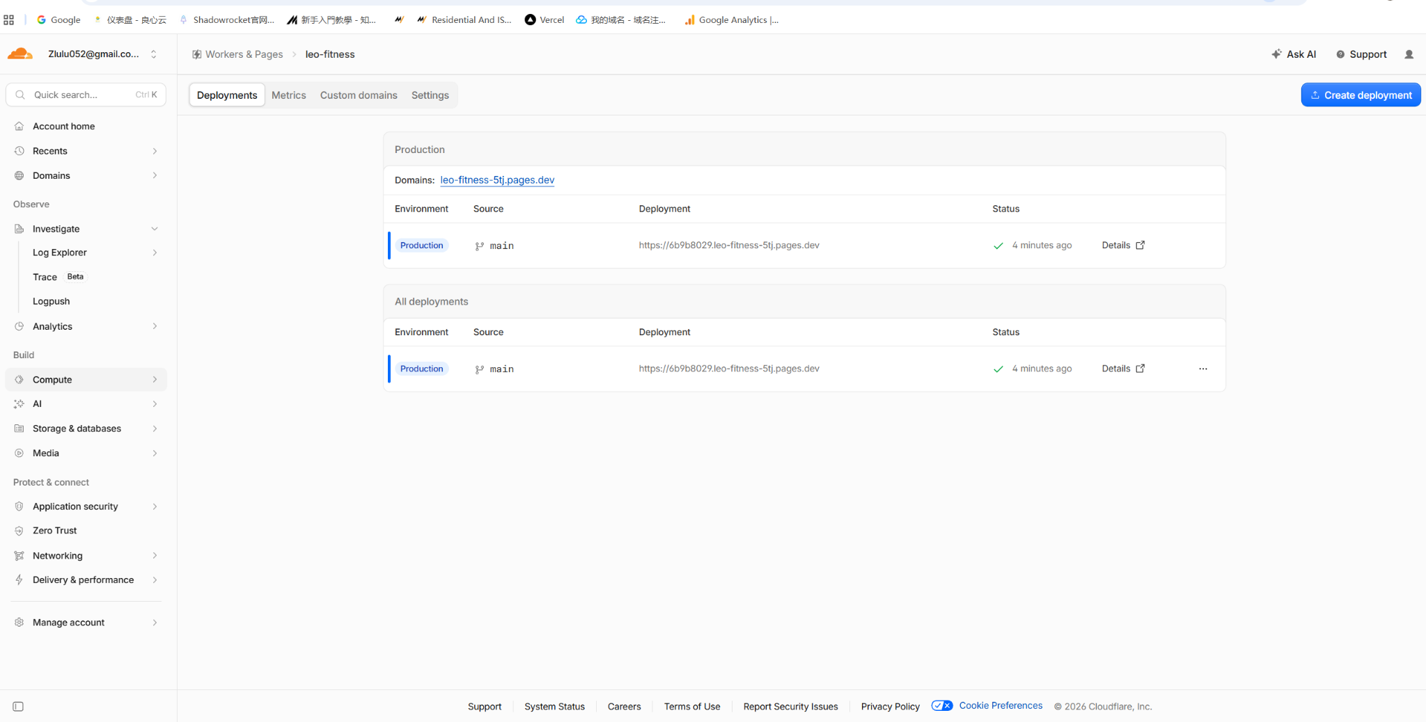 Cloudflare 自定义域名